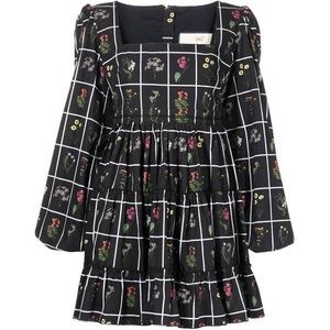 Agua by Agua Bendita Avena Floral Poplin Mini Dress